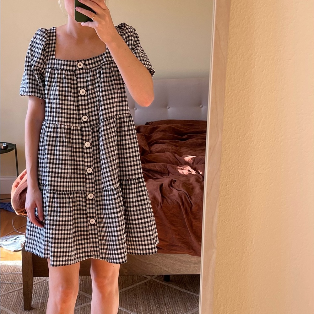 Zara gingham dress